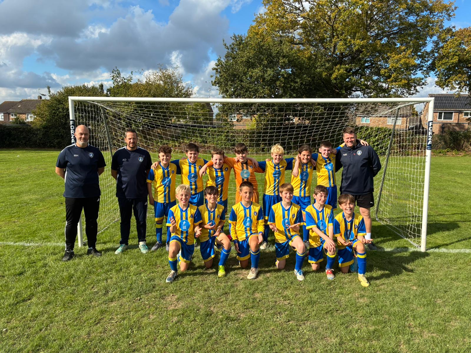 Under 12 Blues team photo